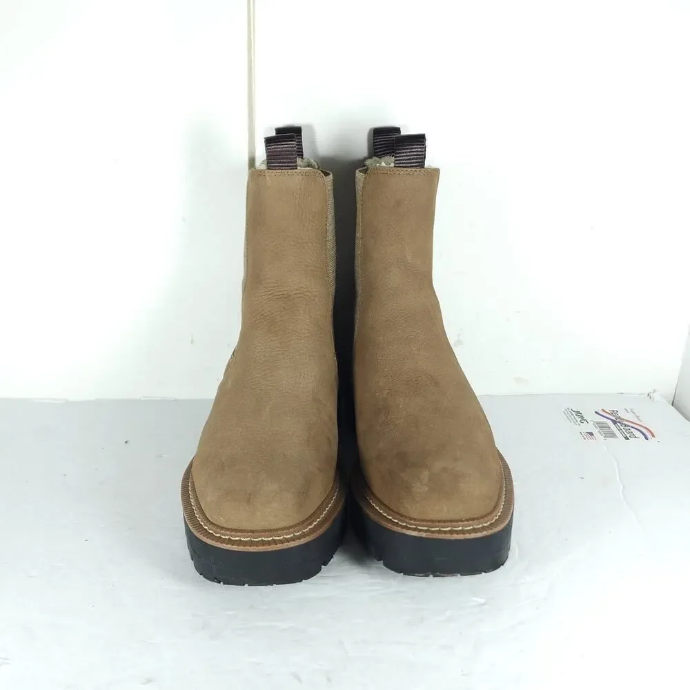 Sam Edelman Women's LAGUNA US9 Leather Tabaco Brown Lined Ankle Chelsea Boots